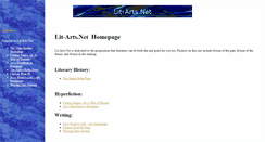 Desktop Screenshot of lit-arts.net